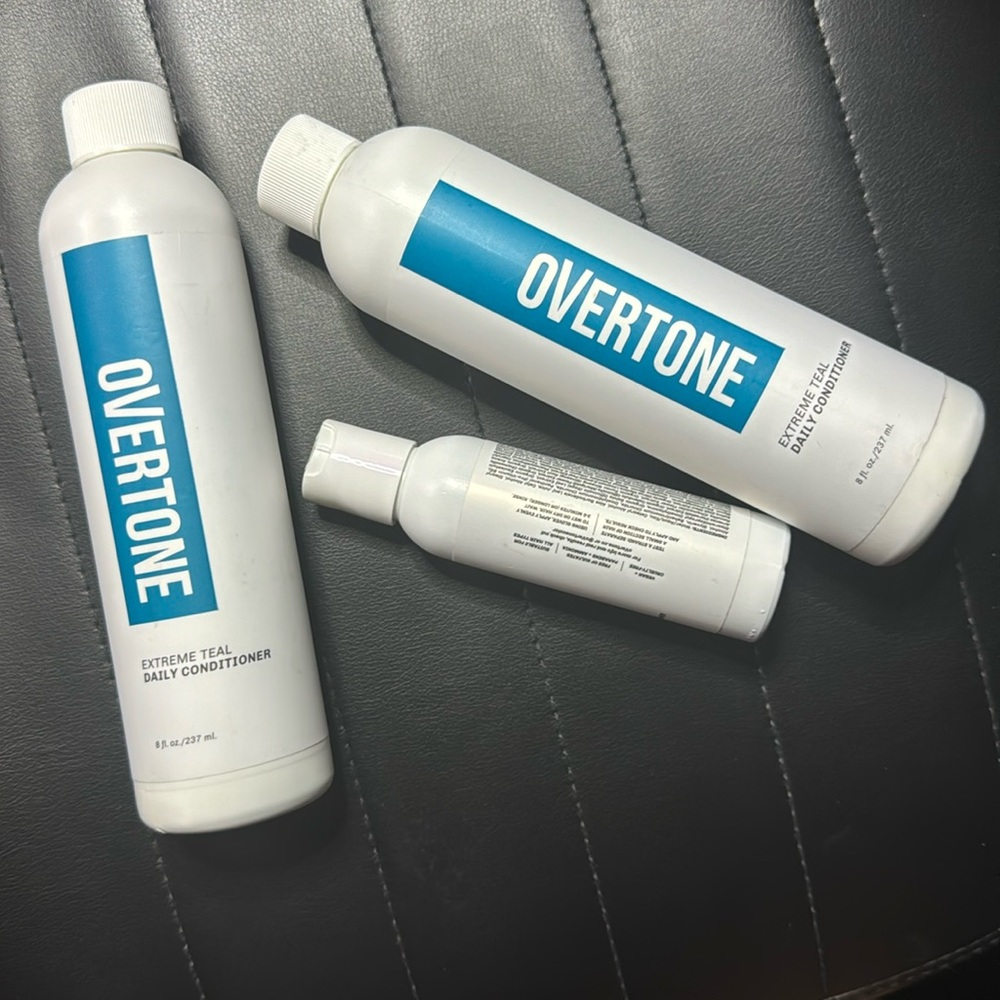 OVERTONE - “Extreme Teal” Daily Conditioners Blue/Teal Hair Color - 3 Pack - Picture 12 of 16